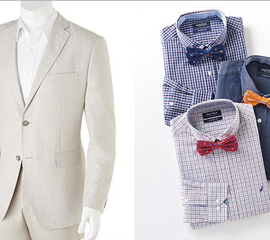 Men's Suit and Shirts with Bowties