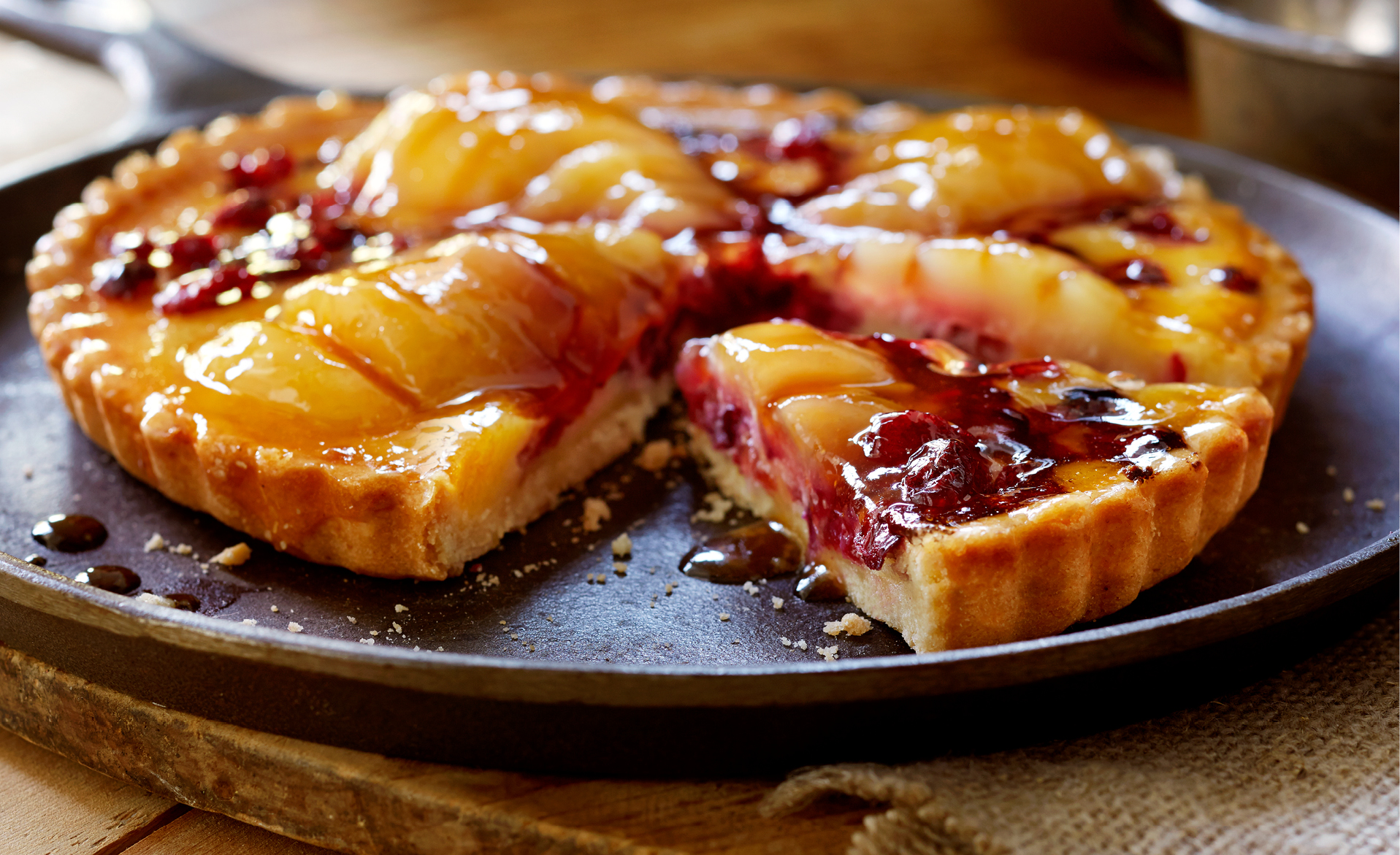 Cherry Peach Tart